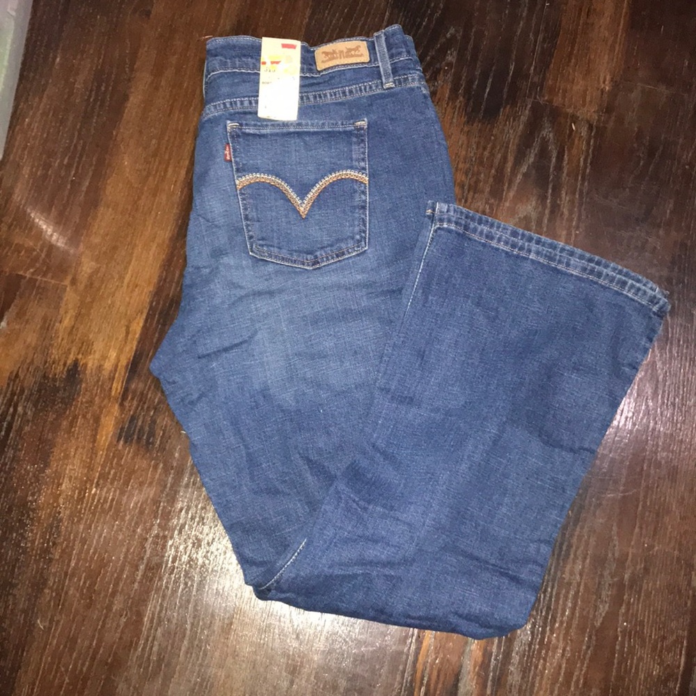 Levi’s woman blue jeans bootcut 14 short 33